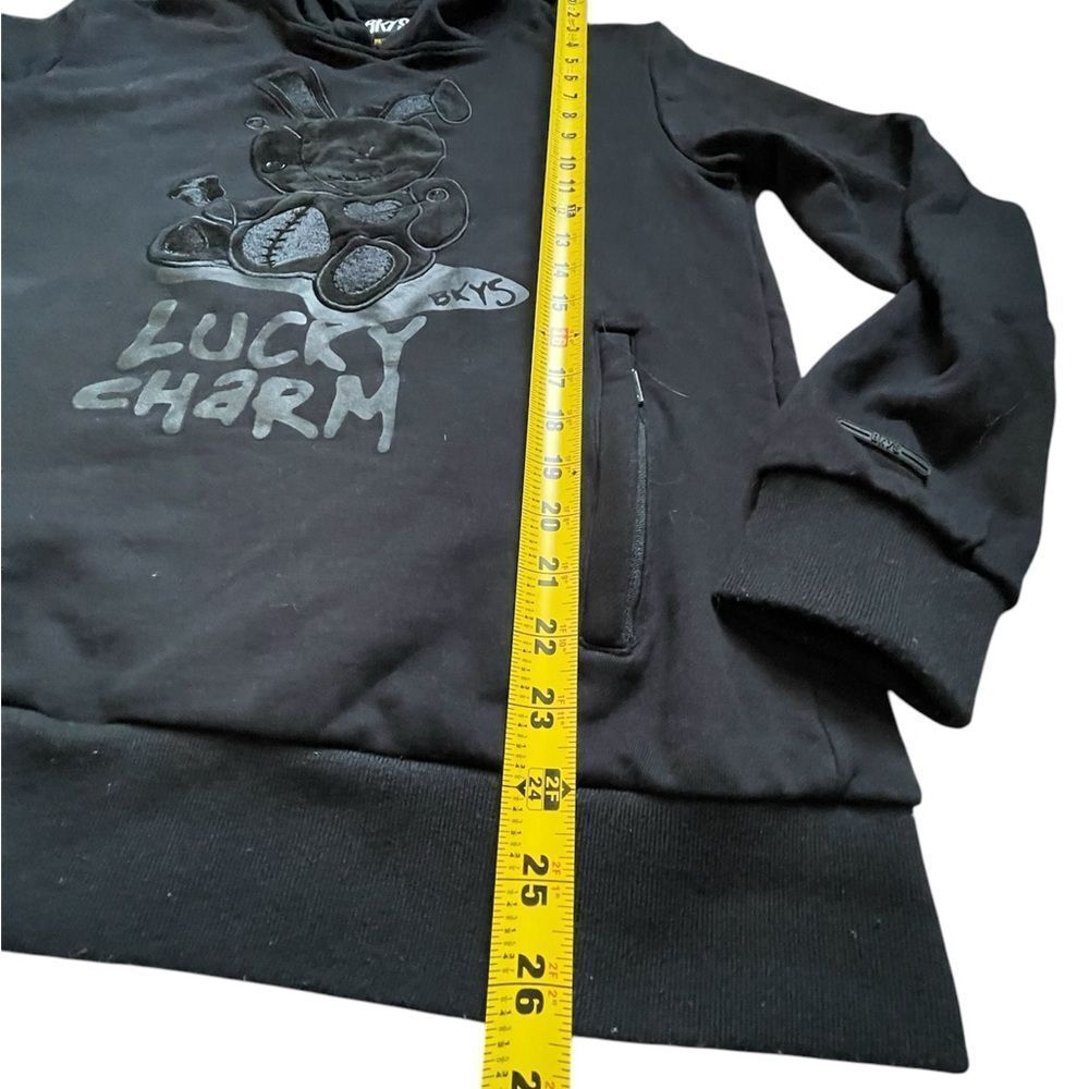 BKYS “Lucky Charm" Hoodie with Graphic Design Size Medium Black - Picture 5 of 10